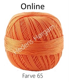 Online hæklegarn nr. 10 farve 65 orange